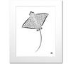 Spotted Eagle Ray Art Print