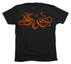 Giant Pacific Octopus T-Shirt [Back - BL / OR]