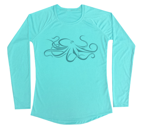 Giant Pacific Octopus Performance Build-A-Shirt (Women - Front / WB)