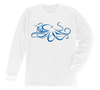 Giant Pacific Octopus Long Sleeve T-Shirt Build-A-Shirt (Front / WH)