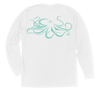 Giant Pacific Octopus Long Sleeve T-Shirt Build-A-Shirt (Back / WH)