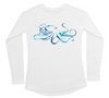 Womens Long Sleeve UV Water Camouflage Giant Octopus Swim Shirt