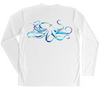Men's Long Sleeve UV Water Camouflage Giant Octopus Swim Shirt