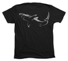 Great White Shark T-Shirt Build-A-Shirt (Back / BL)