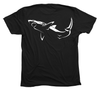 Great White Shark T-Shirt Build-A-Shirt (Back / BL)