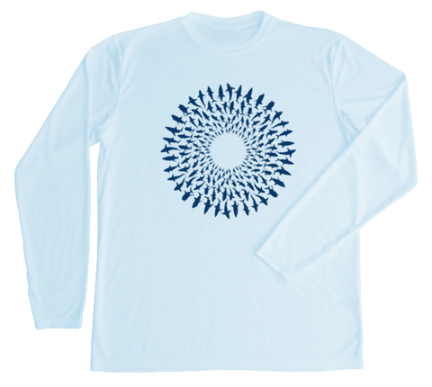 Great White Shark Mandala Performance Build-A-Shirt (Front / AB)