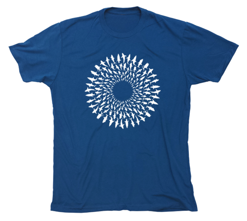 Great White Shark Mandala T-Shirt Build-A-Shirt (Front / CO)