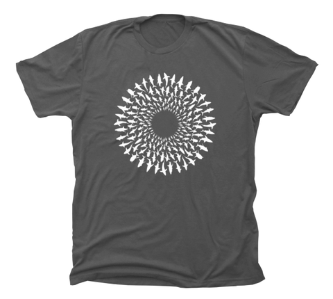 Great White Shark Mandala T-Shirt Build-A-Shirt (Front / HM)