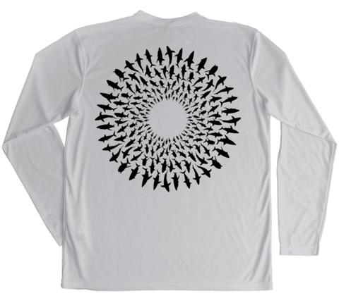 Great White Shark Mandala Performance Build-A-Shirt (Back / PG)
