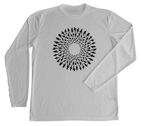 Great White Shark Mandala Performance Build-A-Shirt (Front / PG)