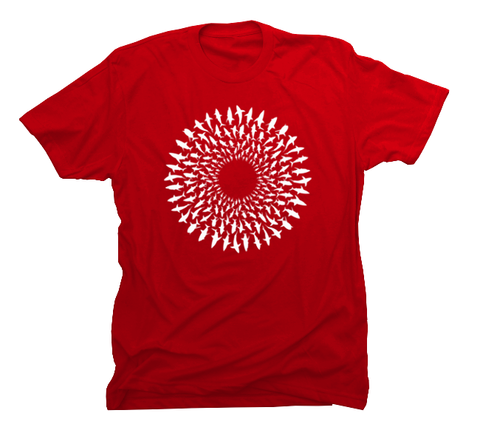 Great White Shark Mandala T-Shirt Build-A-Shirt (Front / RE)