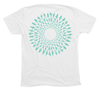 Great White Shark Mandala T-Shirt Build-A-Shirt (Back / WH)