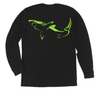 Great White Shark Long Sleeve T-Shirt Build-A-Shirt (Back / BL)