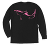 Great White Shark Long Sleeve T-Shirt Build-A-Shirt (Back / BL)