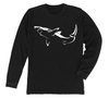 Great White Shark Long Sleeve T-Shirt Build-A-Shirt (Front / BL)