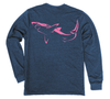 Great White Shark Long Sleeve T-Shirt Build-A-Shirt (Back / NH)
