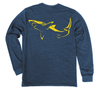 Great White Shark Long Sleeve T-Shirt Build-A-Shirt (Back / NH)