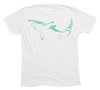 Great White Shark T-Shirt Build-A-Shirt (Back / WH)