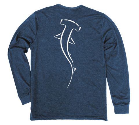 Hammerhead Long Sleeve T-Shirt Build-A-Shirt (Back / NH)