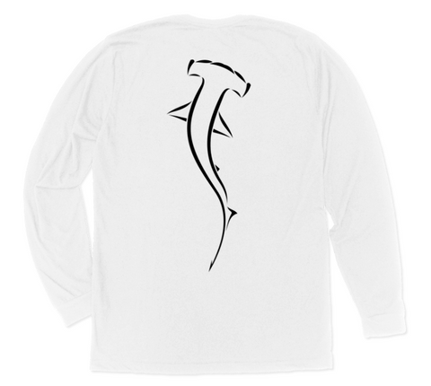 Hammerhead Long Sleeve T-Shirt Build-A-Shirt (Back / WH)