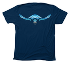 Hawksbill Sea Turtle Beachscape Navy T-Shirt
