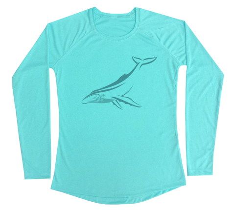 Humpback Whale Performance Build-A-Shirt (Women - Front / WB)