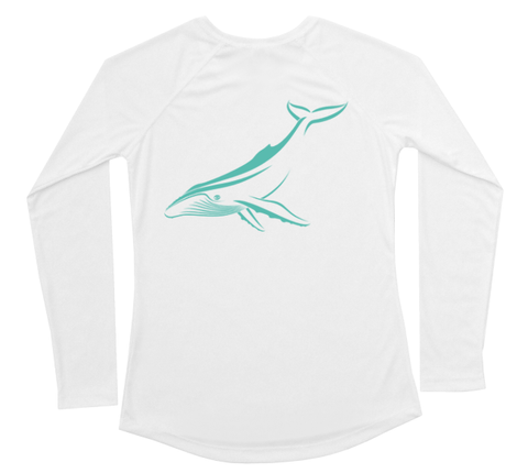 Humpback Whale Performance Build-A-Shirt (Women - Back / WH)