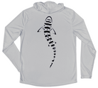 Men's Long Sleeve Leopard Shark Hooded Sun Shirt