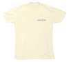 Limited Edition Leopard Shark T-Shirt front view with small Shark Zen logo printed on the left chest of a natural color shirt.
