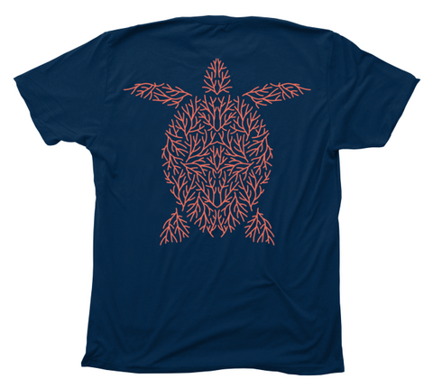 Sea Turtle Coral Form T-Shirt