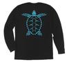 Loggerhead Sea Turtle Long Sleeve T-Shirt Build-A-Shirt (Back / BL)