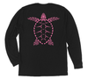 Loggerhead Sea Turtle Long Sleeve T-Shirt Build-A-Shirt (Back / BL)