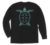 Loggerhead Sea Turtle Long Sleeve T-Shirt Build-A-Shirt (Back / BL)