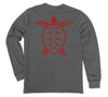 Loggerhead Sea Turtle Long Sleeve T-Shirt Build-A-Shirt (Back / HT)