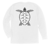 Loggerhead Sea Turtle Long Sleeve T-Shirt Build-A-Shirt (Back / WH)