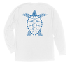 Loggerhead Sea Turtle Long Sleeve T-Shirt Build-A-Shirt (Back / WH)
