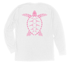 Loggerhead Sea Turtle Long Sleeve T-Shirt Build-A-Shirt (Back / WH)