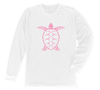Loggerhead Sea Turtle Long Sleeve T-Shirt Build-A-Shirt (Front / WH)