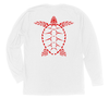 Loggerhead Sea Turtle Long Sleeve T-Shirt Build-A-Shirt (Back / WH)