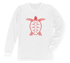 Loggerhead Sea Turtle Long Sleeve T-Shirt Build-A-Shirt (Front / WH)