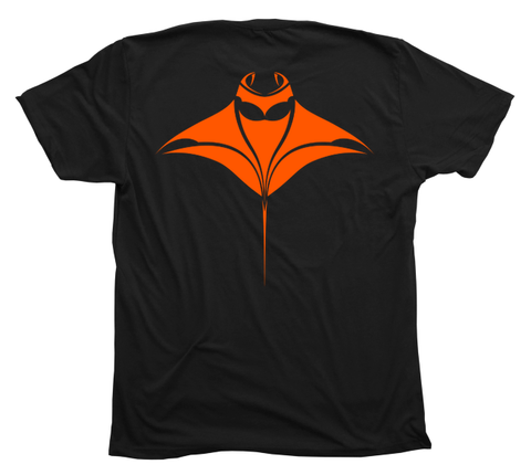 Manta Ray T-Shirt [Back - BL / OR]