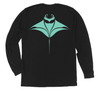 Manta Ray Long Sleeve T-Shirt Build-A-Shirt (Back / BL)
