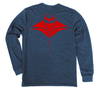 Manta Ray Long Sleeve T-Shirt Build-A-Shirt (Back / NH)
