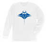 Manta Ray Long Sleeve T-Shirt Build-A-Shirt (Front / WH)