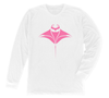 Manta Ray Long Sleeve T-Shirt Build-A-Shirt (Front / WH)