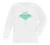 Manta Ray Long Sleeve T-Shirt Build-A-Shirt (Front / WH)