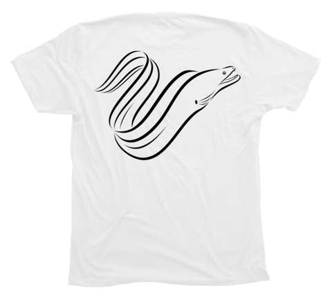 Moray Eel T-Shirt Build-A-Shirt (Back / WH)