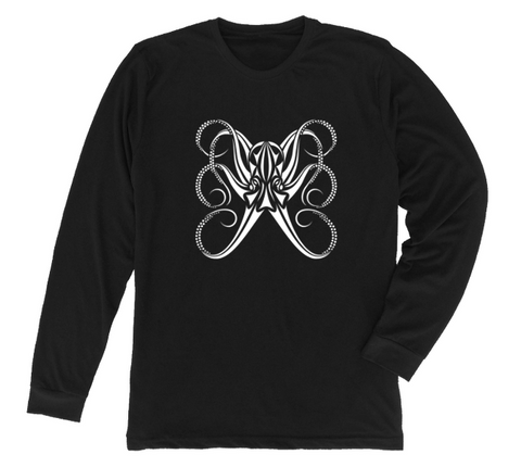 Octopus Long Sleeve T-Shirt Build-A-Shirt (Front / BL)