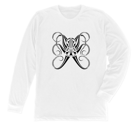 Octopus Long Sleeve T-Shirt Build-A-Shirt (Front / WH)