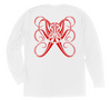 Octopus Long Sleeve T-Shirt Build-A-Shirt (Back / WH)